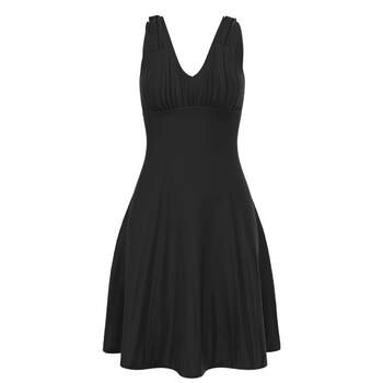 toswim large-size hot spring swimsuit women's sleeveless swimsuit