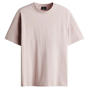 
HM men's and women's T-shirt summer heavyweight simple temperament short-sleeved tops for outdoor travel 0608945