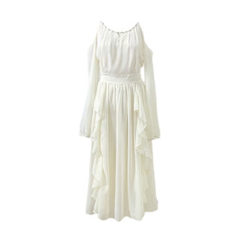 Jingxuan French first love ruffled chiffon dress female
