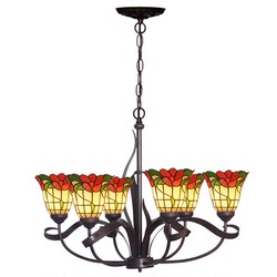 6-headed Impatiens American Living Room Dining Room Large Chandelier