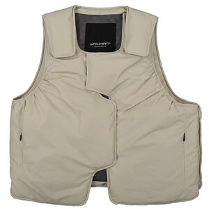 
Men's Sleeveless Velcro Cotton Vest 2025 Autumn and Winter New Fashion Splicing Loose Couple Versatile Waistcoat Cotton Clothes