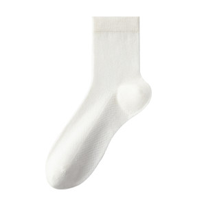 
Yalu socks men's bamboo fiber summer thin mid-calf socks 2026 new 7a antibacterial and deodorant men's stockings