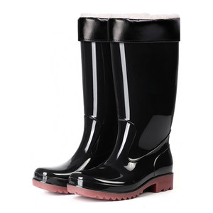 
Waterproof tendon-soled rain boots, water shoes, rain boots, men's rubber shoes, wear-resistant high-tube thickened anti-slip labor protection water boots, construction site winter