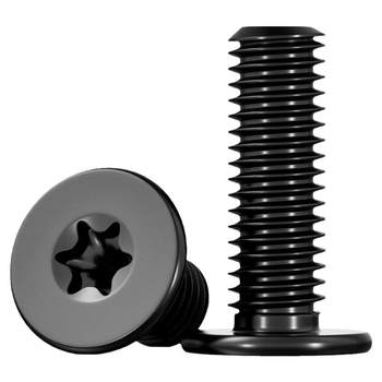 Flat head plum blossom screw black 304 stainless steel
