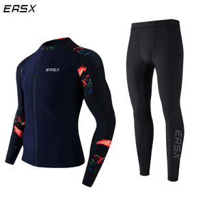 
Easx long-sleeved sun protection wetsuit men's swimsuit surfing suit swimsuit split snorkeling wetsuit split large size