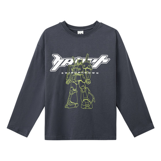 
Zuoxi children's clothing boys' long-sleeved T-shirt pure cotton children's spring clothing mecha T2026 new boys and big children spring and autumn trendy