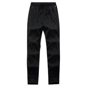 
Spring and autumn three-bar sweatpants men's straight-leg loose plus velvet thickened cotton casual leggings trousers thin terry trousers
