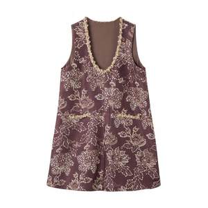 Boucherie Heavy Industries Sequin Embroidered Tank Top 2026 Early Spring Temperament Fashionable Korean Versatile A-Line Dress