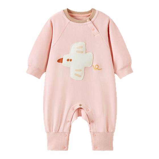 
Tongtai baby jumpsuit spring and autumn pure cotton baby girl clothes girls casual outing clothes children's boneless crawling clothes
