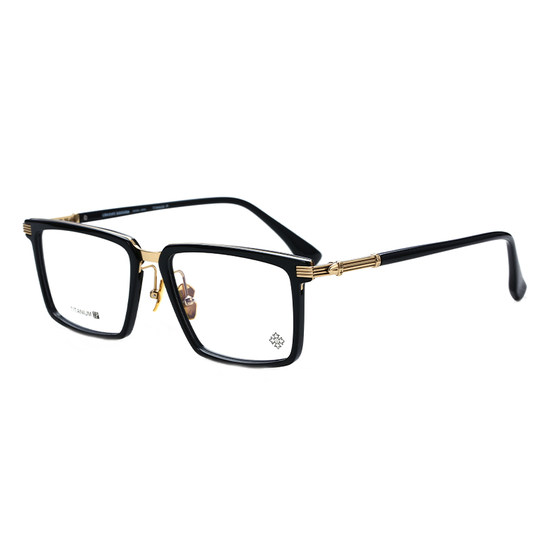 Jian Danluoxin retro plate glasses frame for men and women versatile big face slim thick frame glasses frame for myopia