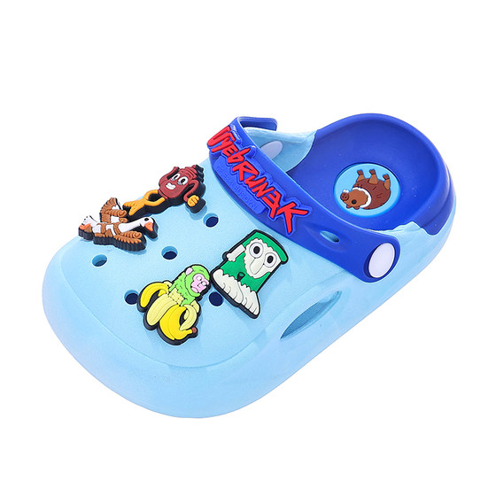 
Shanhaijing Children's Croc Shoes Boys' Summer Baotou Anti-slip Sandals for Home and Outdoor Two-Wear Shoes