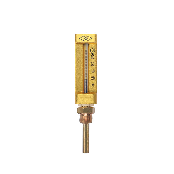 
V-type marine thermometer industrial boiler pipe air conditioner copper cover metal thermometer WNY-12/WNY-11