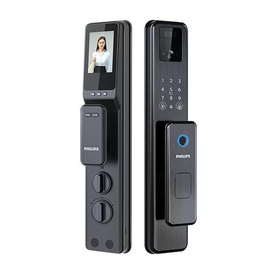 Serrure Digitale Philips DDL301-FVP-7HW – Reconnaissance Faciale 3D, Vidéo, Aluminium