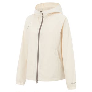 
Li Ning Jacket Women's Spring New Running Outdoor Hooded Cardigan Top Windproof Soft Shell Windbreaker Women's Sports Jacket