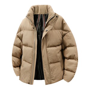 
VIISHOW American high street textured graphene cotton clothing for men and women loose casual couple warm cotton coat jacket