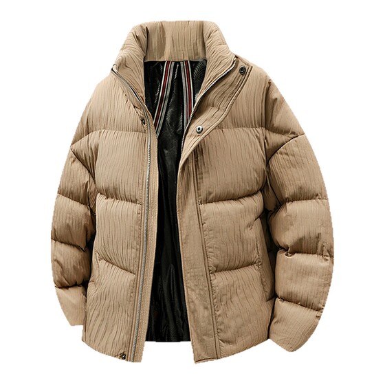 
VIISHOW American high street textured graphene cotton clothing for men and women loose casual couple warm cotton coat jacket