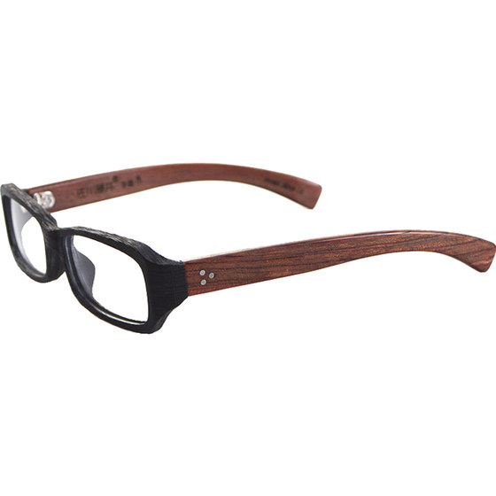 Sakawa Fujii counter genuine Japan's 1990 -year manual retro real wooden leg board, myopia glasses frame 7111