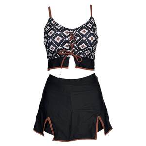 Princess Surana split swimsuit female conservative and thin covered skirt small breast sexy ins