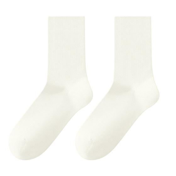 
Socks Women's Summer Thin Women's Cotton Socks Medium Tube Anti-odor Maternity Socks 2026 New Hot Style White Pile Socks