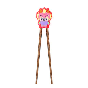 
BAETSIE children's chopsticks training chopsticks 3 years old and 6 years old and above wooden non-slip cartoon zodiac baby practice chopsticks