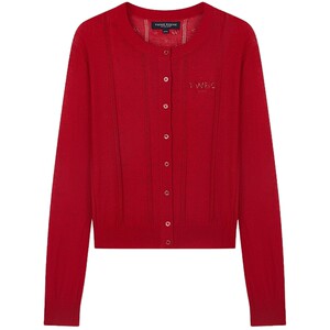 
[Shimmer Soft Weave + Contains Acetic Acid] TeenieWeenie Bear Women's Sweater 26 Summer Lightweight Hollow Cardigan
