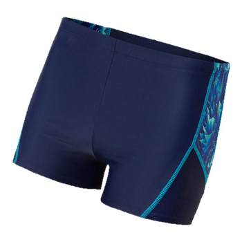 Sanqi swimming trunks men's flat corner hot spring loose anti-embarrassment low waist sexy fashionable adult large size beach swimsuit