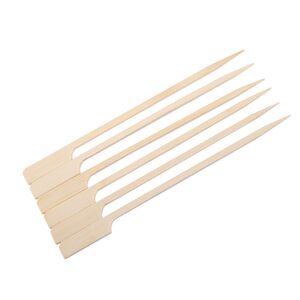 Kanto Boiled Candied Haws and Bamboo Strips Commercial and Household Malatang BBQ Strips Engraved Customized Iron Skewers Hotpot Flat Strips

