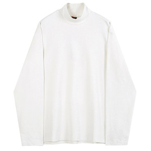 
MRCYC winter and autumn top half turtleneck bottoming shirt men's pure cotton long-sleeved T-shirt with Korean trendy fret shirt