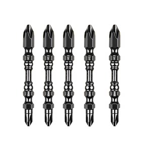 
Batch bit tungsten steel large and small head strong magnetic electric bit HRC62 high hardness double-head cross screwdriver anti-rust set