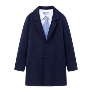 
Professional wear woolen coat for women's mid-length suits for autumn and winter thickened woolen coat hotel bank work clothes