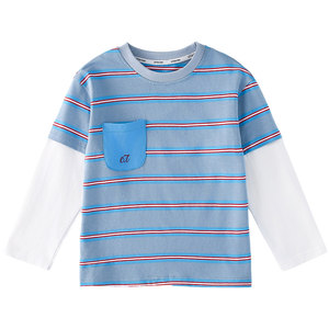 
[100% cotton] Cotton Children's T-shirt Long Sleeve Pure Cotton Boys Top Girls Base Shirt Antibacterial Medium-Grand Children
