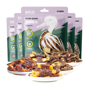 
Luce duck meat rolls, fruit and vegetable dog snacks, puppy teething sticks, pet duck meat jerky, small dogs and puppies 500g*2 pack