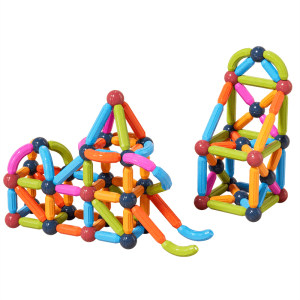 
Nuqi Variety Magnetic Sticks for Children 2 Years Old Educational Toys 3 Building Blocks Assembling Magnets for Baby Boys and Girls