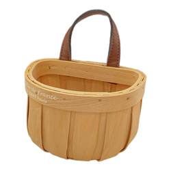 Kitchen ginger and garlic storage basket retro wall-mounted basket portable hand basket household egg basket hanging fruit basket