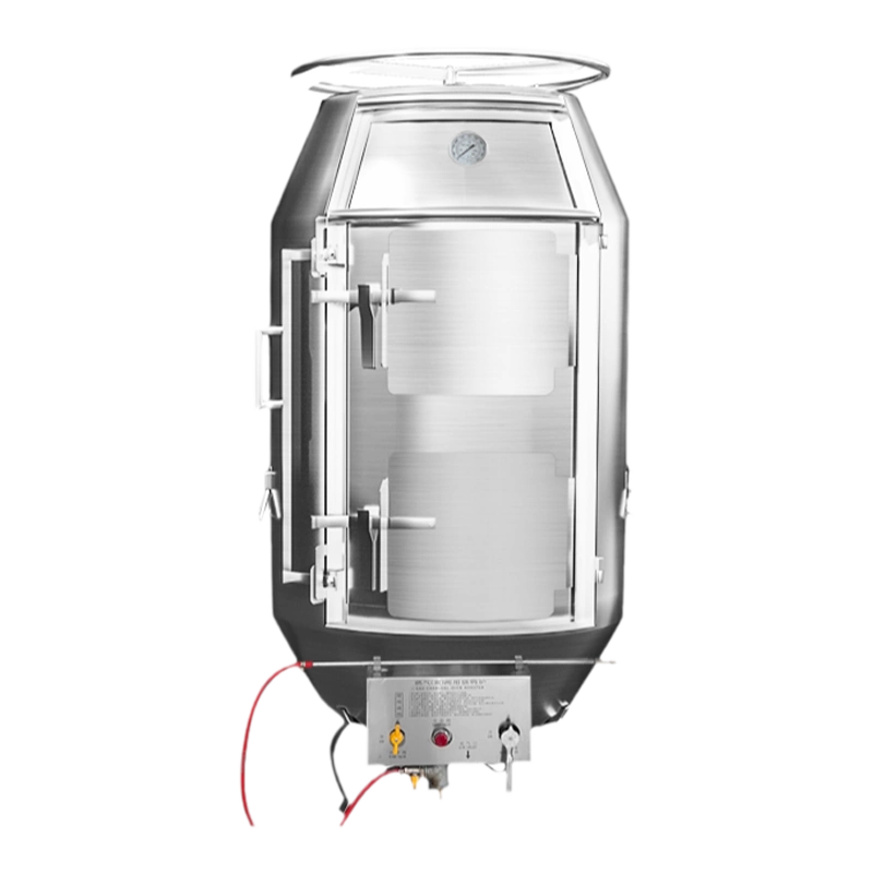 ガス、木炭両用回転烤禽炉（烤鸭炉） 烤鸭炉商用燃气煤气电热电烤炉