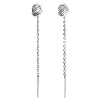 S999 Sterling Silver Ruyi Knot Tassel Ear Line