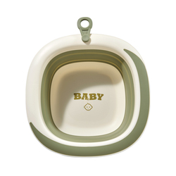 European Pregnancy Newborn Baby Folding Washbasin Portable Baby Washing Face, Feet And Butt Special Small Basin Three-piece Set