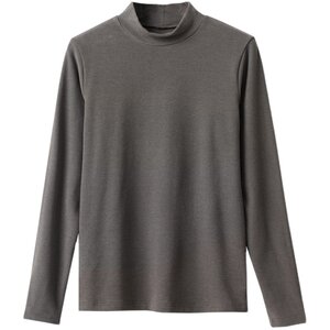 
83571 300g toothpick velvet constant temperature men's double-sided velvet bottoming half turtleneck long-sleeved T-shirt for warmth men's clothing