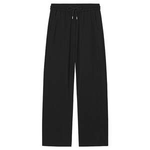 
Hot air thin trousers 2026 summer new women's matte velvet elastic waist straight trousers are versatile and slimming