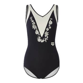 arena Arena 2025 new female Southern French style slim sexy one-piece sleeveless triangle spa swimsuit