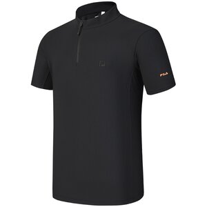 
FILA official men's short-sleeved top summer outdoor hiking cool sun protection half-zip sports T-shirt for men