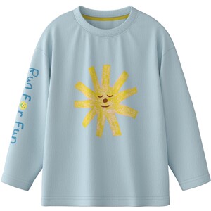 
[Same style in shopping malls] papa climbing autumn children's T-shirt for boys and girls round neck long-sleeved tops are skin-friendly and comfortable
