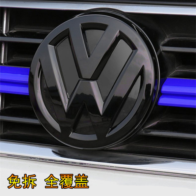 Suitable for Volkswagen 14-21 Lingdulangxingweiling Tiguan L Tourang X Touran L car logo modified black label decorative sticker