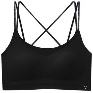 
Victoria's Secret Jelly Strip Soft Support Underwear Seamless Letter Shoulder Straps Beautiful Back Vest Style Thin Shoulders Bra Women