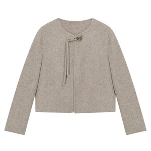 
Oriental Selection New Chinese Style Crossing the River Cloud Jacket Women's Sheep Wool Short Woolen Top Early Autumn Wear Autumn Clothes