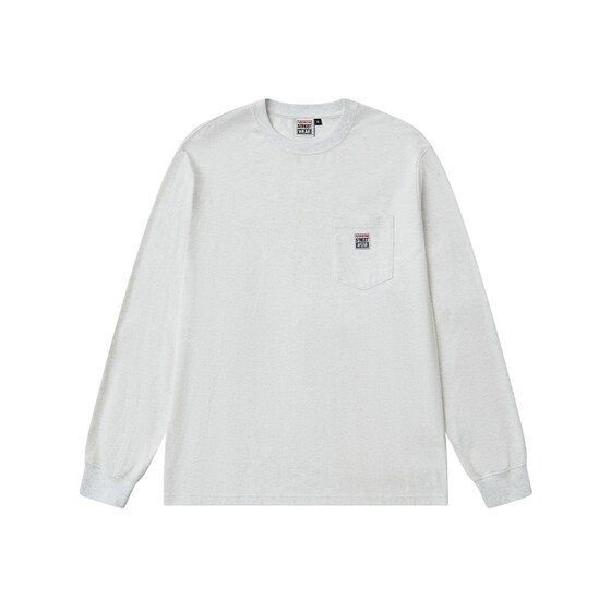 
VISION official classic BOXLOGO long-sleeved T-shirt street loose pocket T-shirt men and women 3 colors available