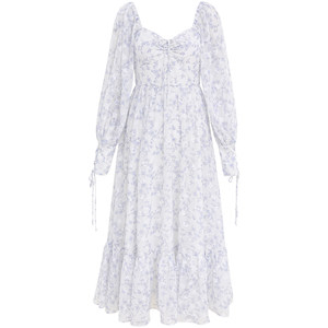 
Since then, brandy lovers have white French long skirt floral chiffon dress women's gentle tea break skirt vacation