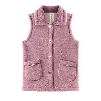 Mom plus velvet thickened vest cotton service autumn and winter new models
