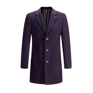 
Foreign trade brand withdrawal of cabinets and labels for men's tweed jacket 2025 autumn and winter mid-length tweed coat casual jacket