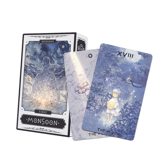 
[Woh] Distant Monsoon Tarot Cards, Vite-type Taluo Cards, Vite-star-ring card collection 78 Vite-type cards